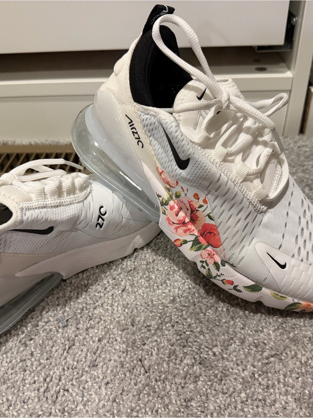Floral White Women's Sneakers